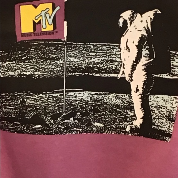 Vintage Tops - Cropped I Want My MTV Lilac Infamous Space Break Vintage Tops - Cropped I Want My MTV Lilac Infamous Space Break